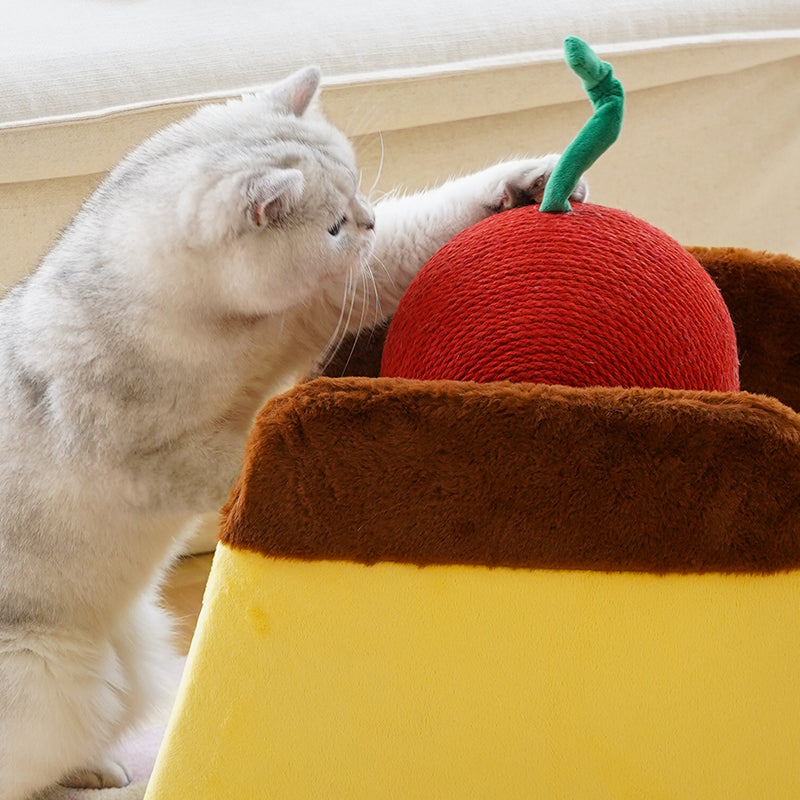 Cherry Pudding Cat Scratcher