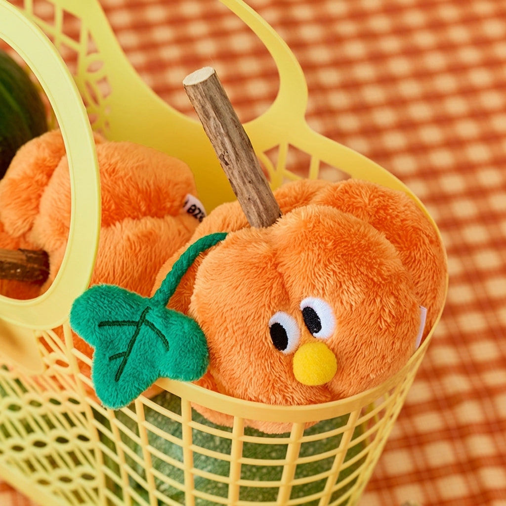 Pumpkin Cat Toy With A Stick