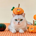 Pumpkin Cat Toy With A Stick