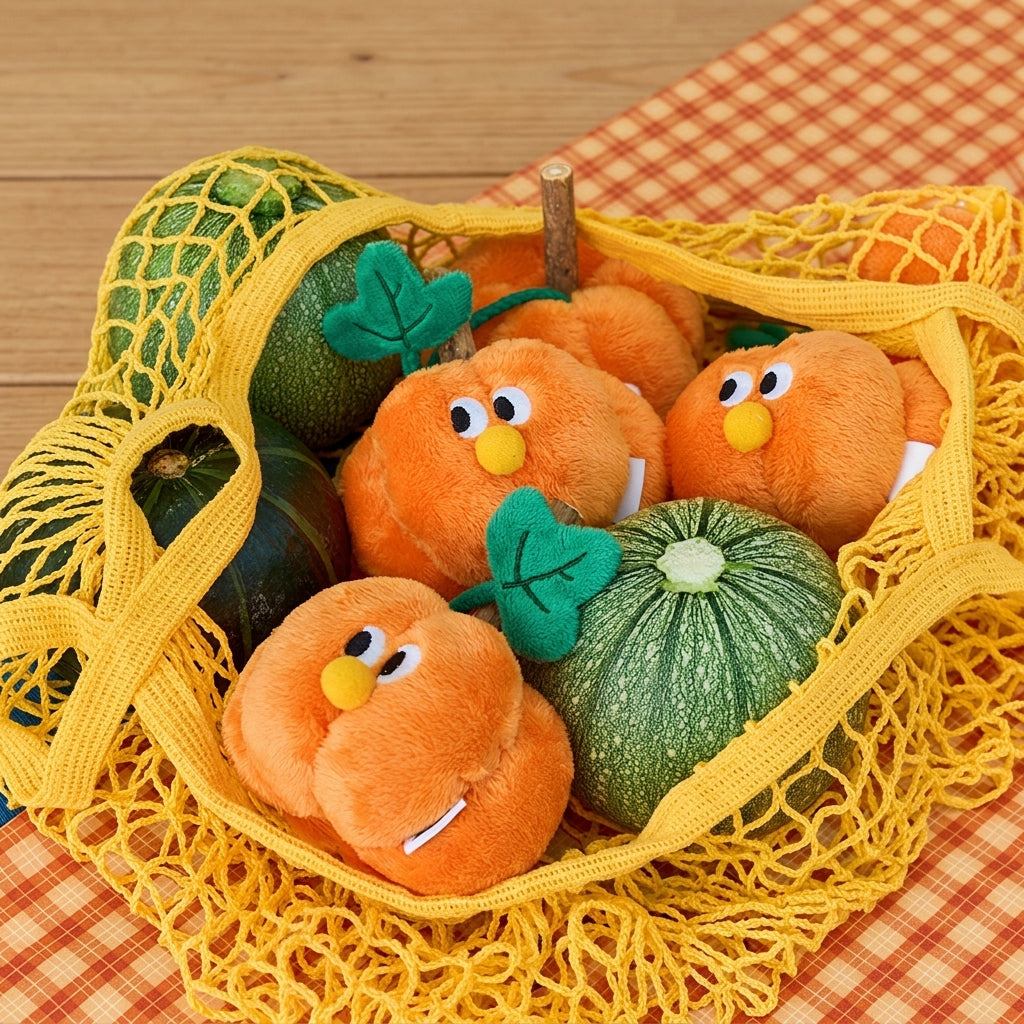 Pumpkin Cat Toy With A Stick