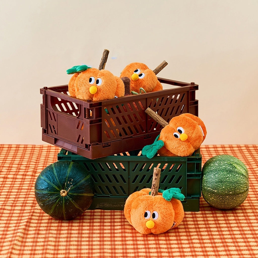 Pumpkin Cat Toy With A Stick