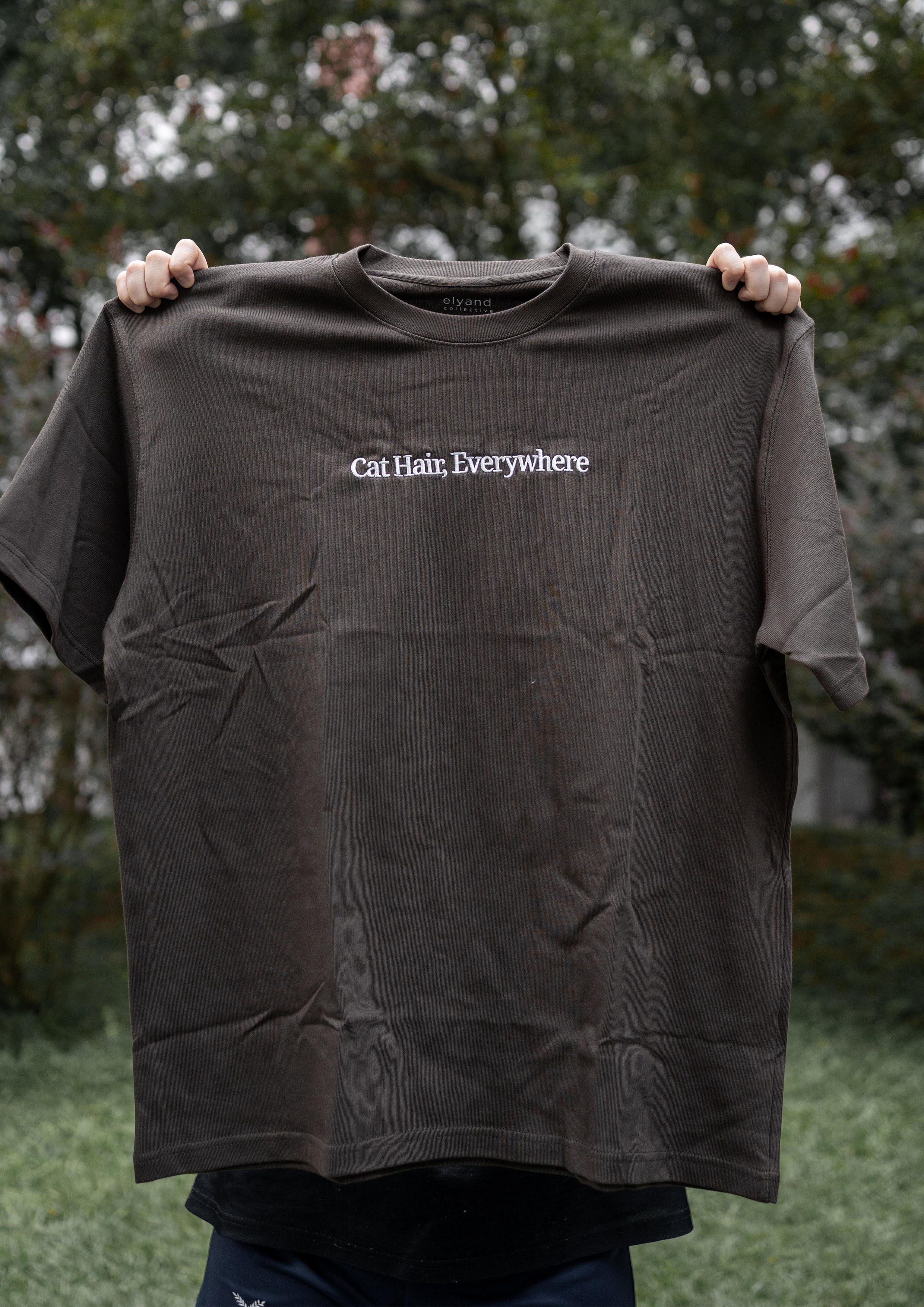 Cat Hair, Everywhere Tee (Brown)