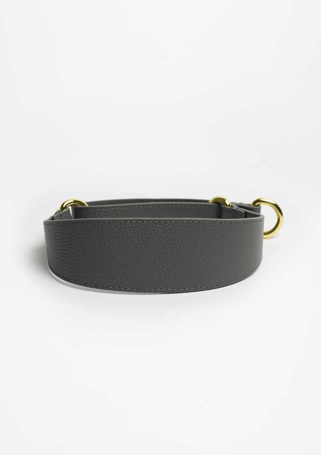 Dark Grey Leather Martingale