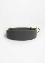 Dark Grey Leather Martingale