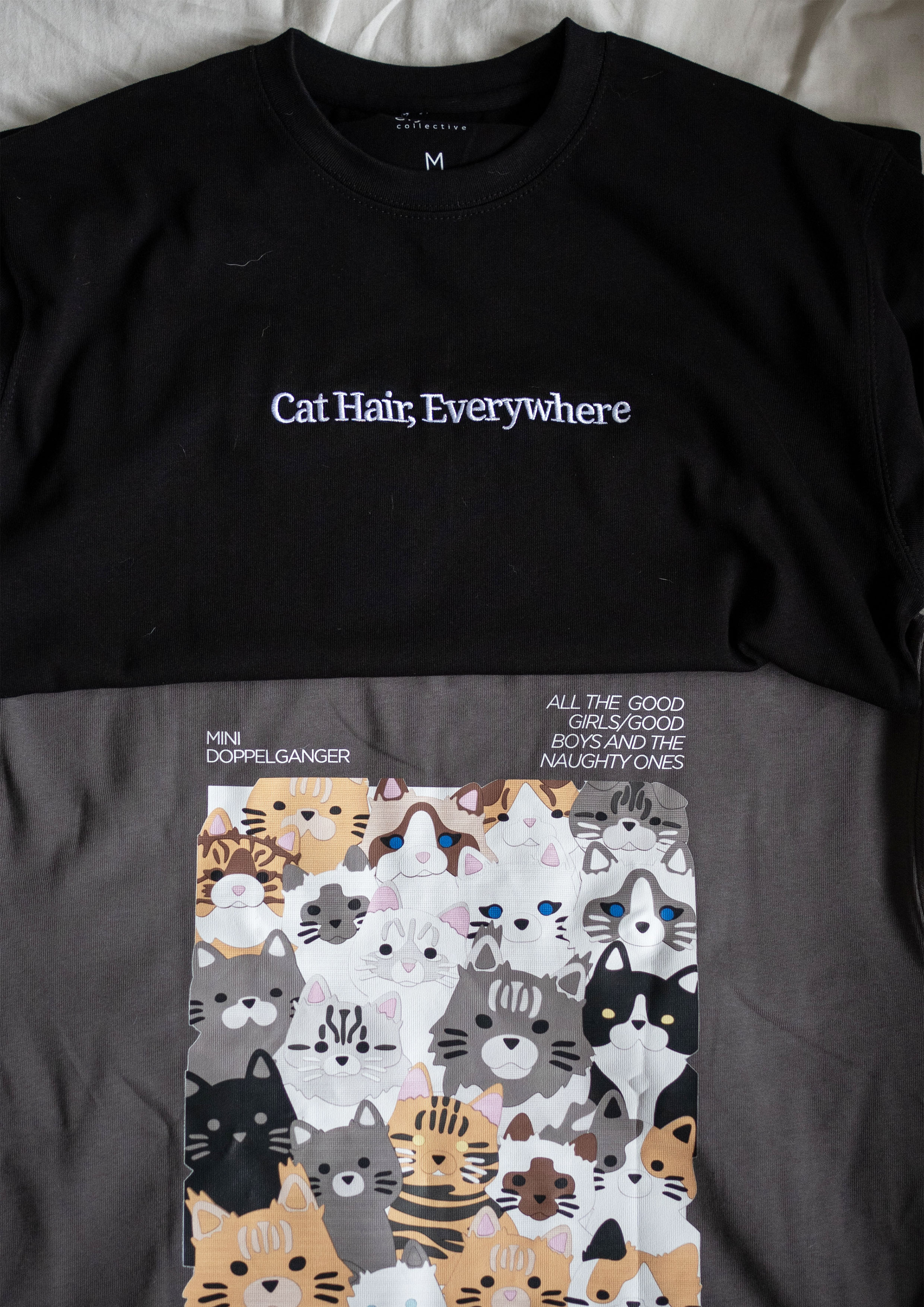 Cat Hair, Everywhere Tee (Black)