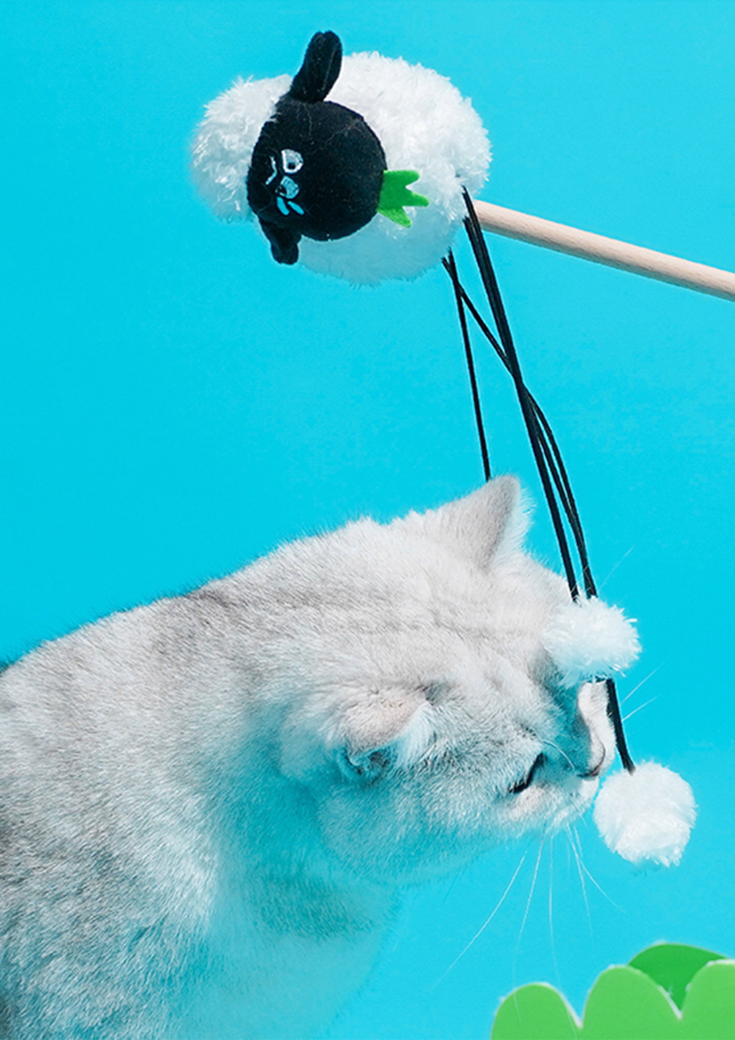Sheep Cat Teaser with Catnip