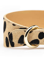 Leopard Wide Leather Collar