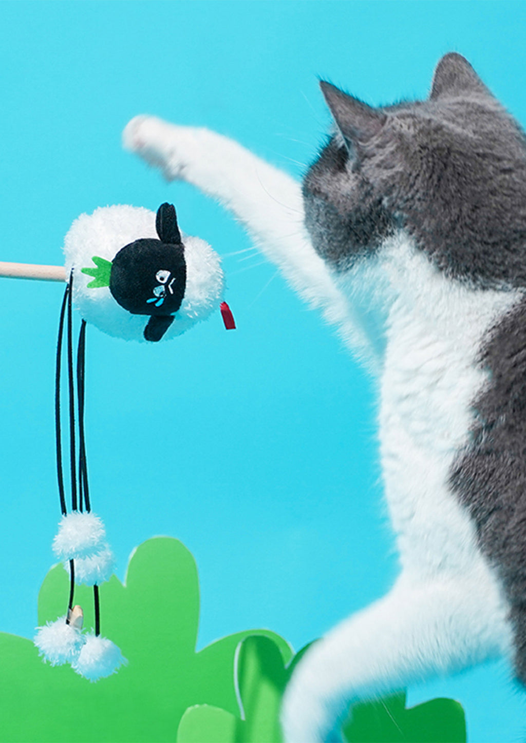 Sheep Cat Teaser with Catnip