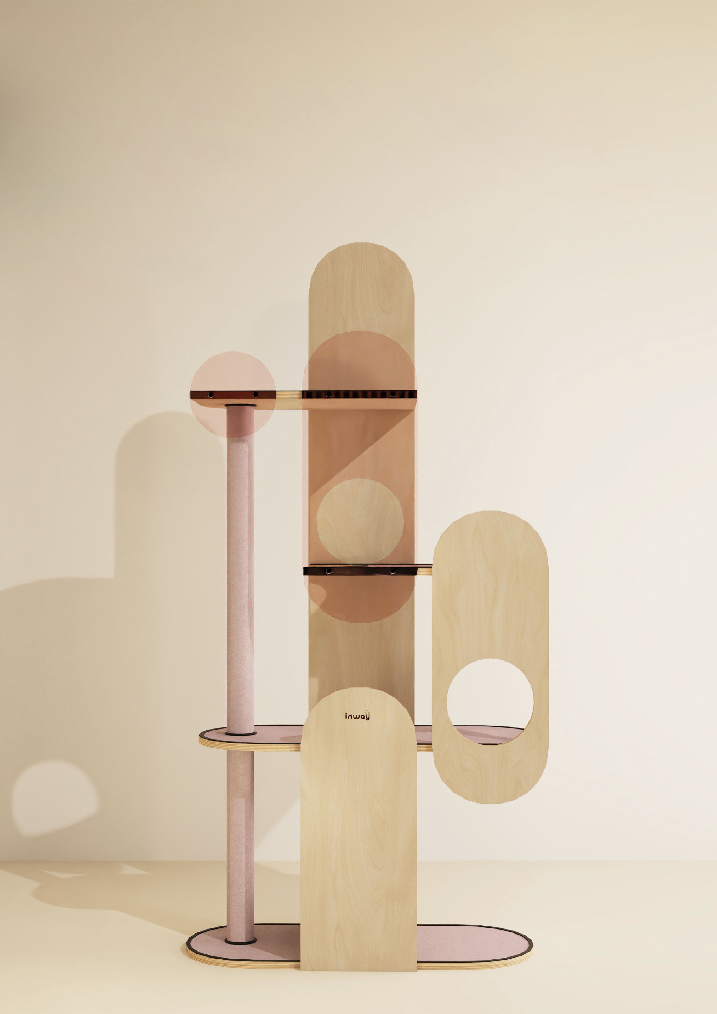 Paddle Pop Cat Tree (Pink) - INTERNATIONAL SHIPPING ONLY
