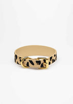 Leopard Thin Leather Collar
