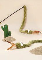 Rattlesnake Cat Teaser with Crinkle