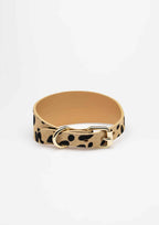 Leopard Wide Leather Collar