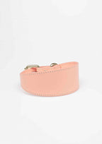 Apricot Wide Leather Collar