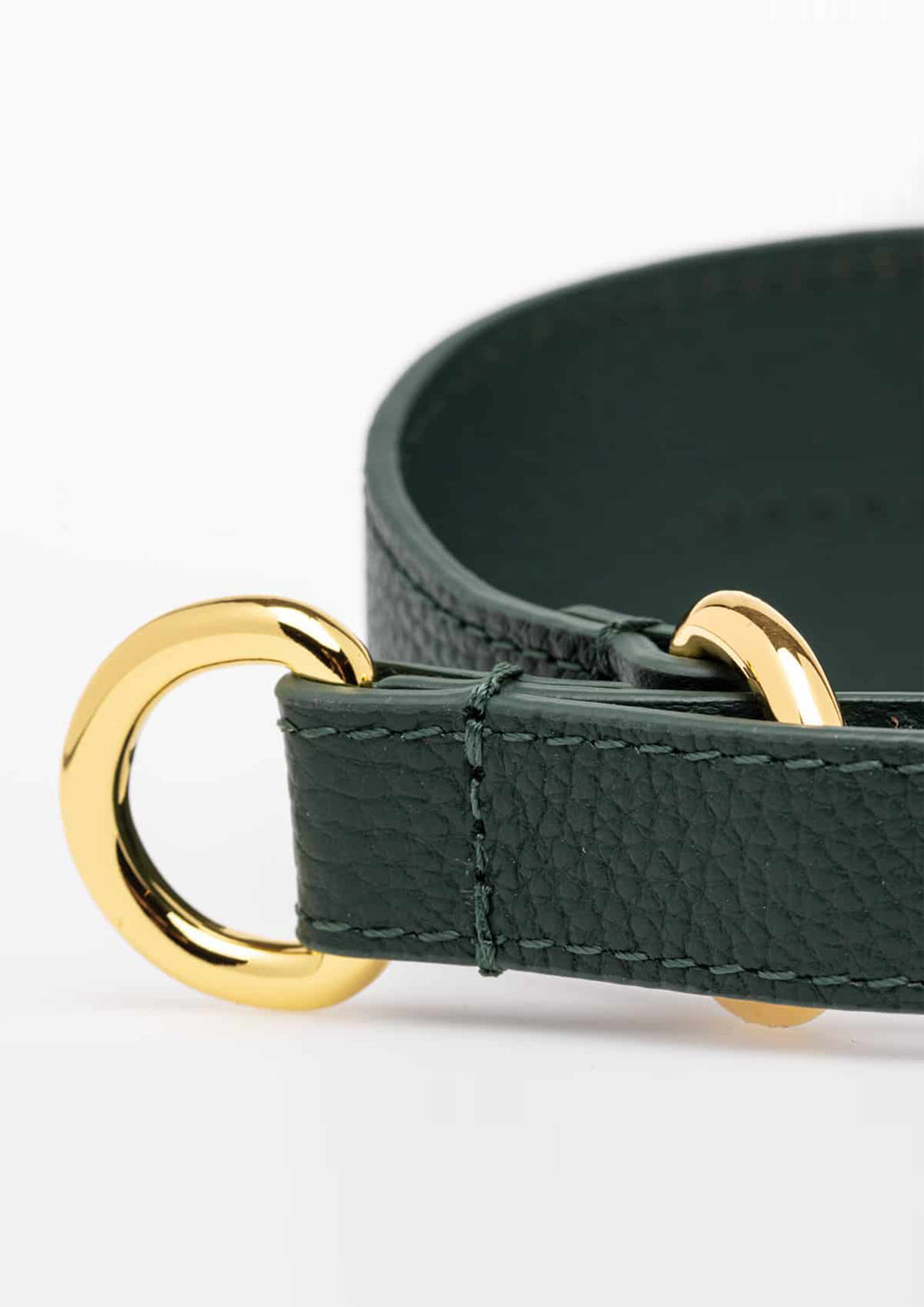 Dark Green Leather Martingale