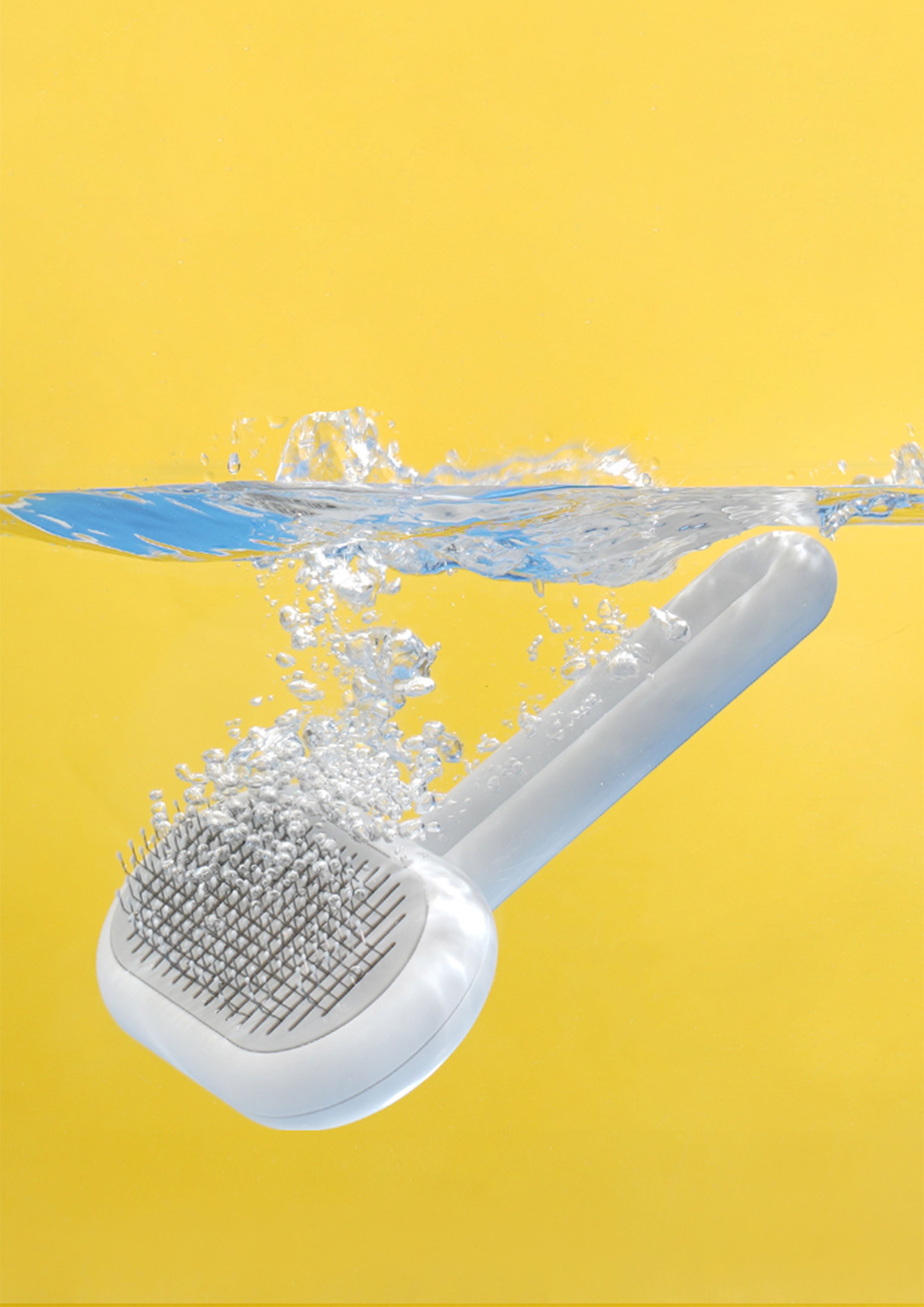 Oblong Comb with Fur Remover