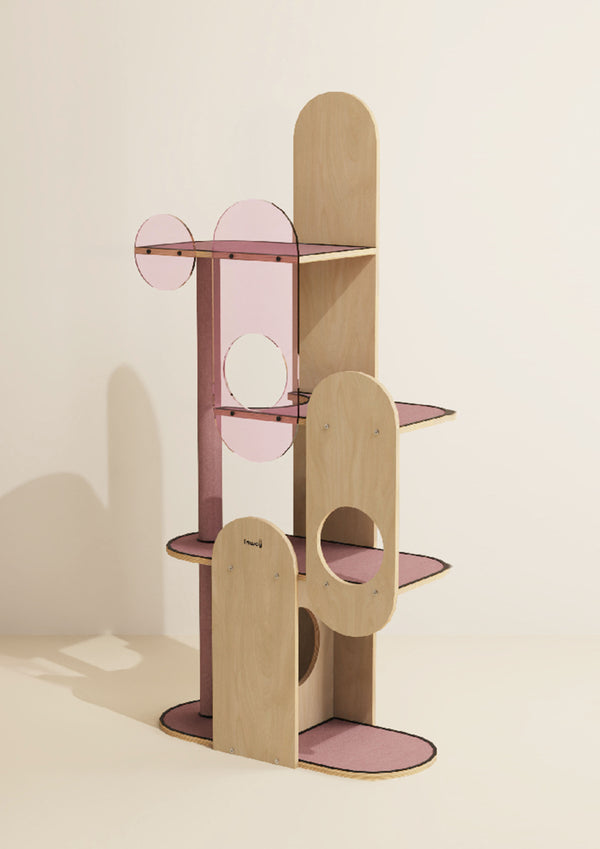 Paddle Pop Cat Tree (Pink) - INTERNATIONAL SHIPPING ONLY
