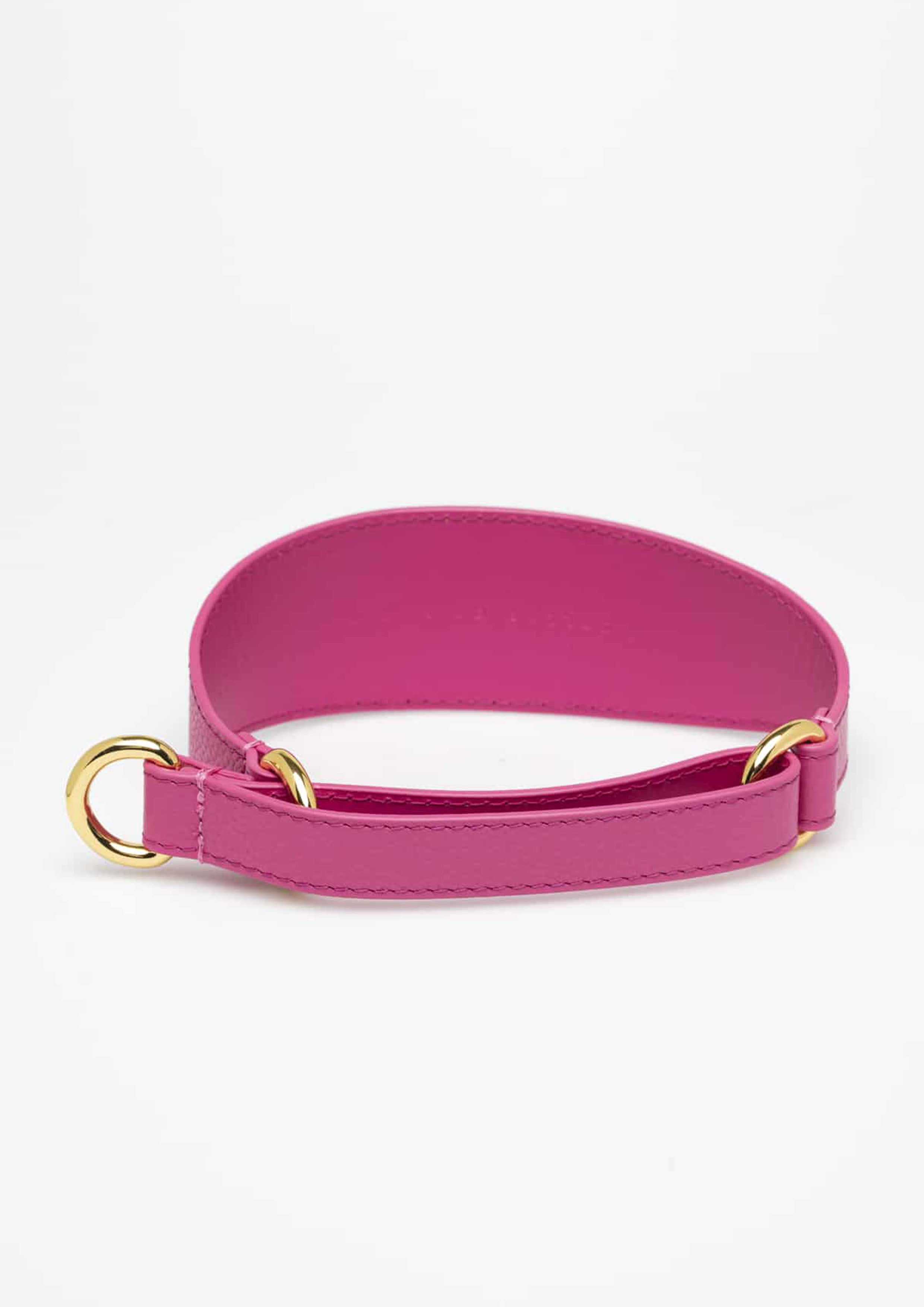 Hot Pink Leather Martingale
