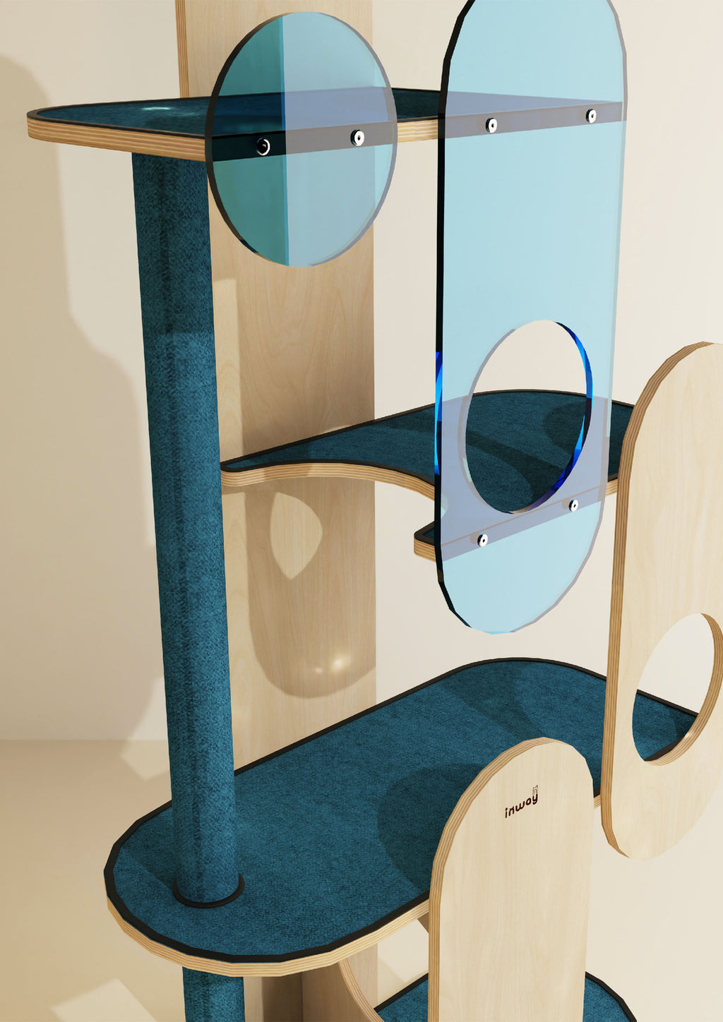 Paddle Pop Cat Tree (Blue)