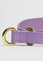 Violet Croco Leather Martingale