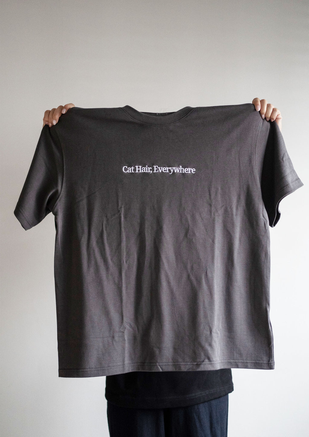 Cat Hair, Everywhere Tee (Grey)