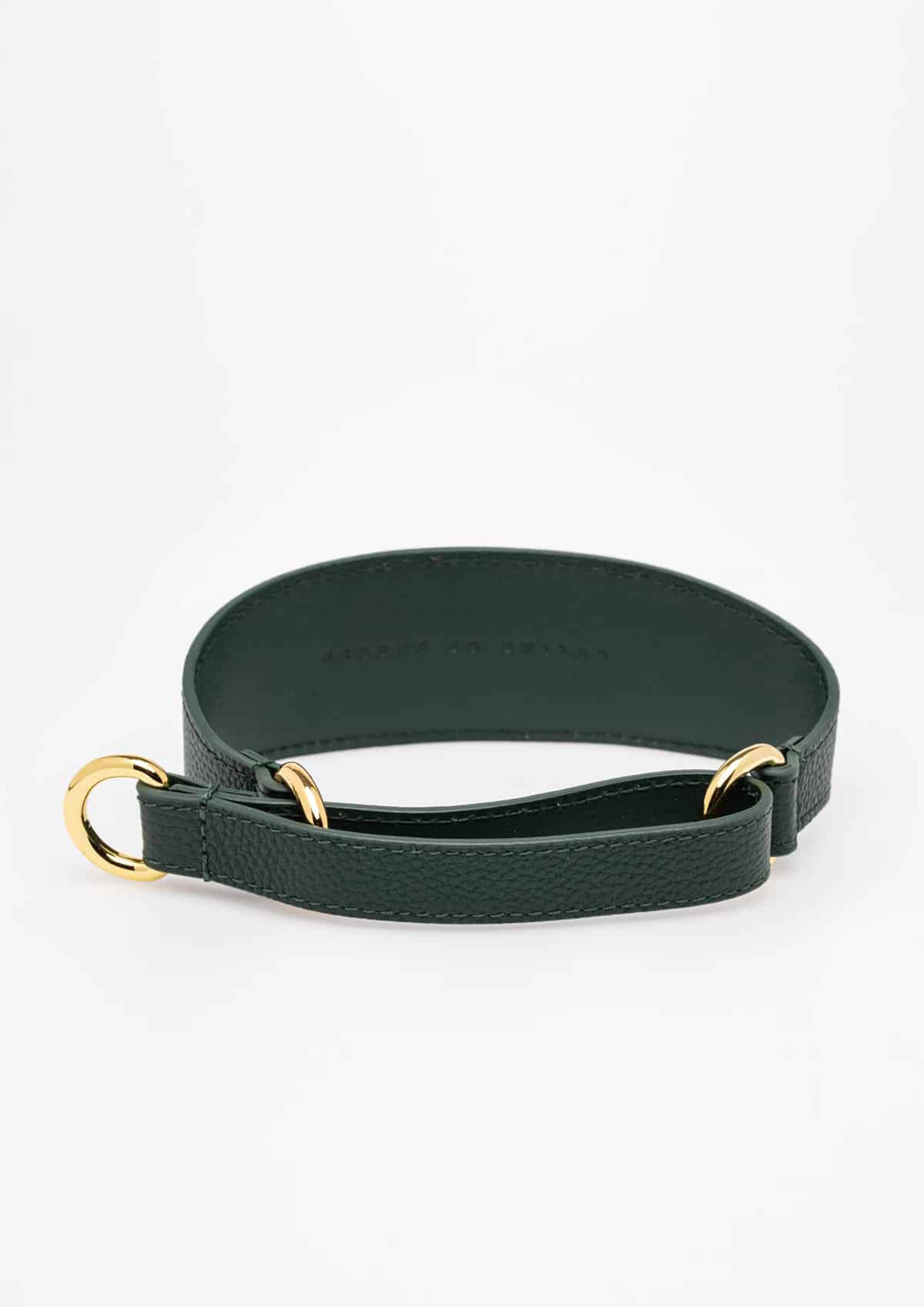 Dark Green Leather Martingale