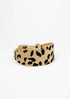 Leopard Wide Leather Collar