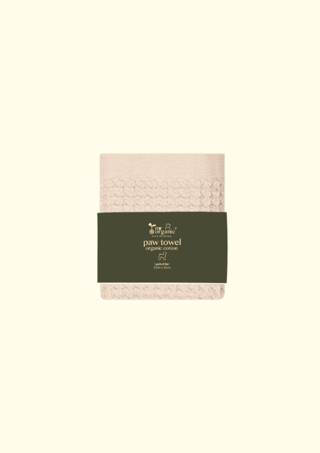 mrorganic Organic Cotton Paw Towel (Set of 2)