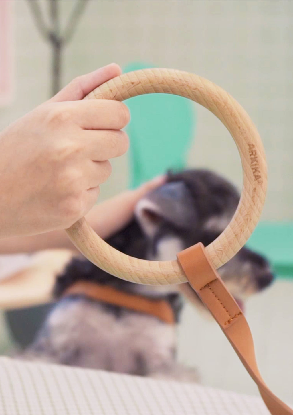 Arkika Beech Ring Microfiber Leash