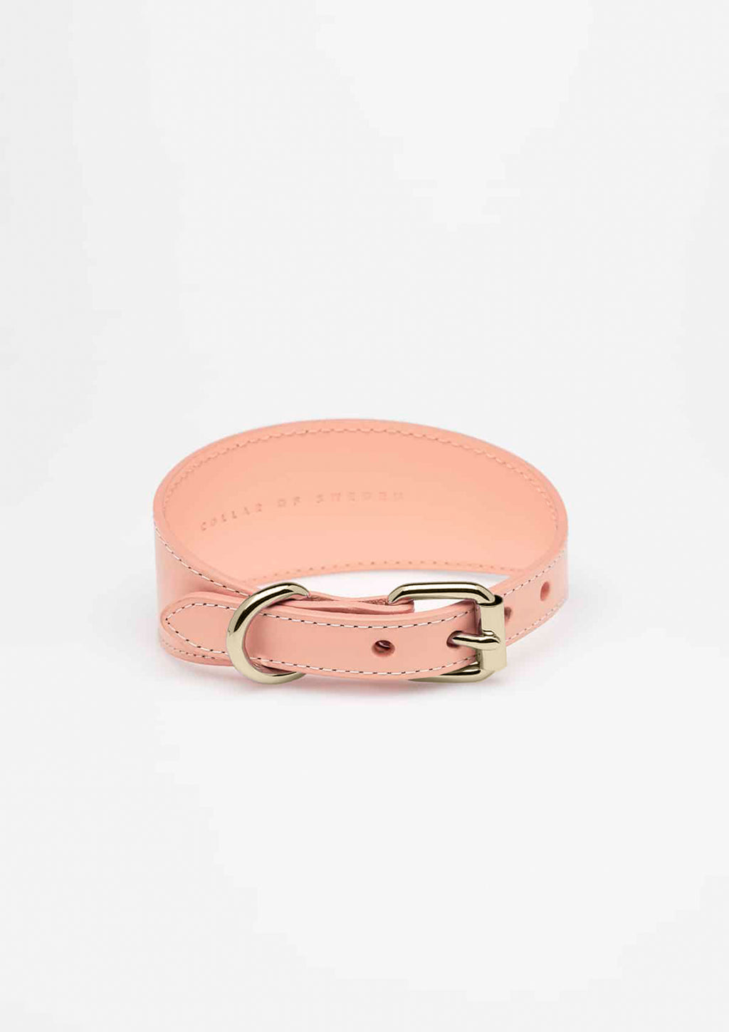Apricot Wide Leather Collar