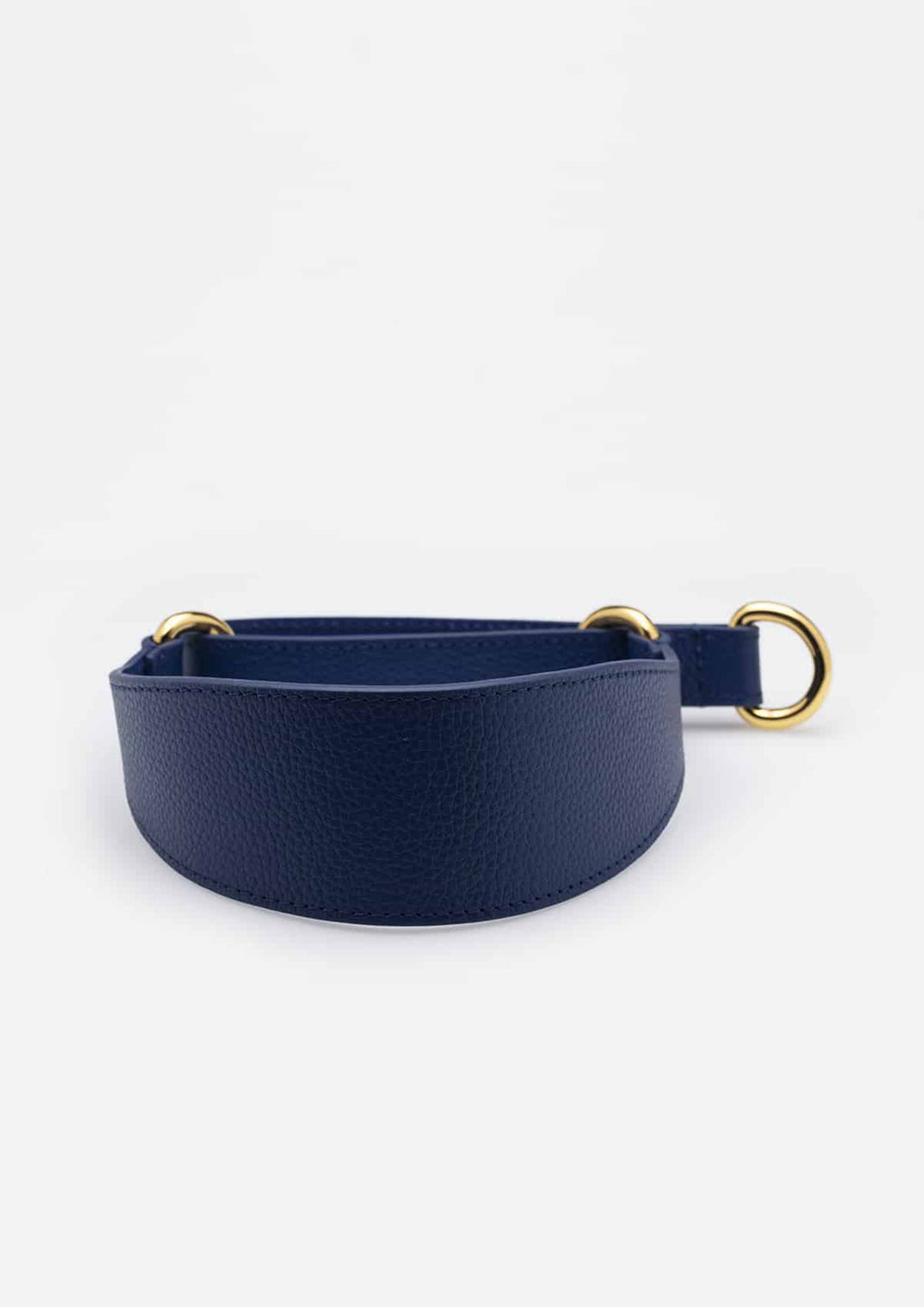 Dark Blue Leather Martingale