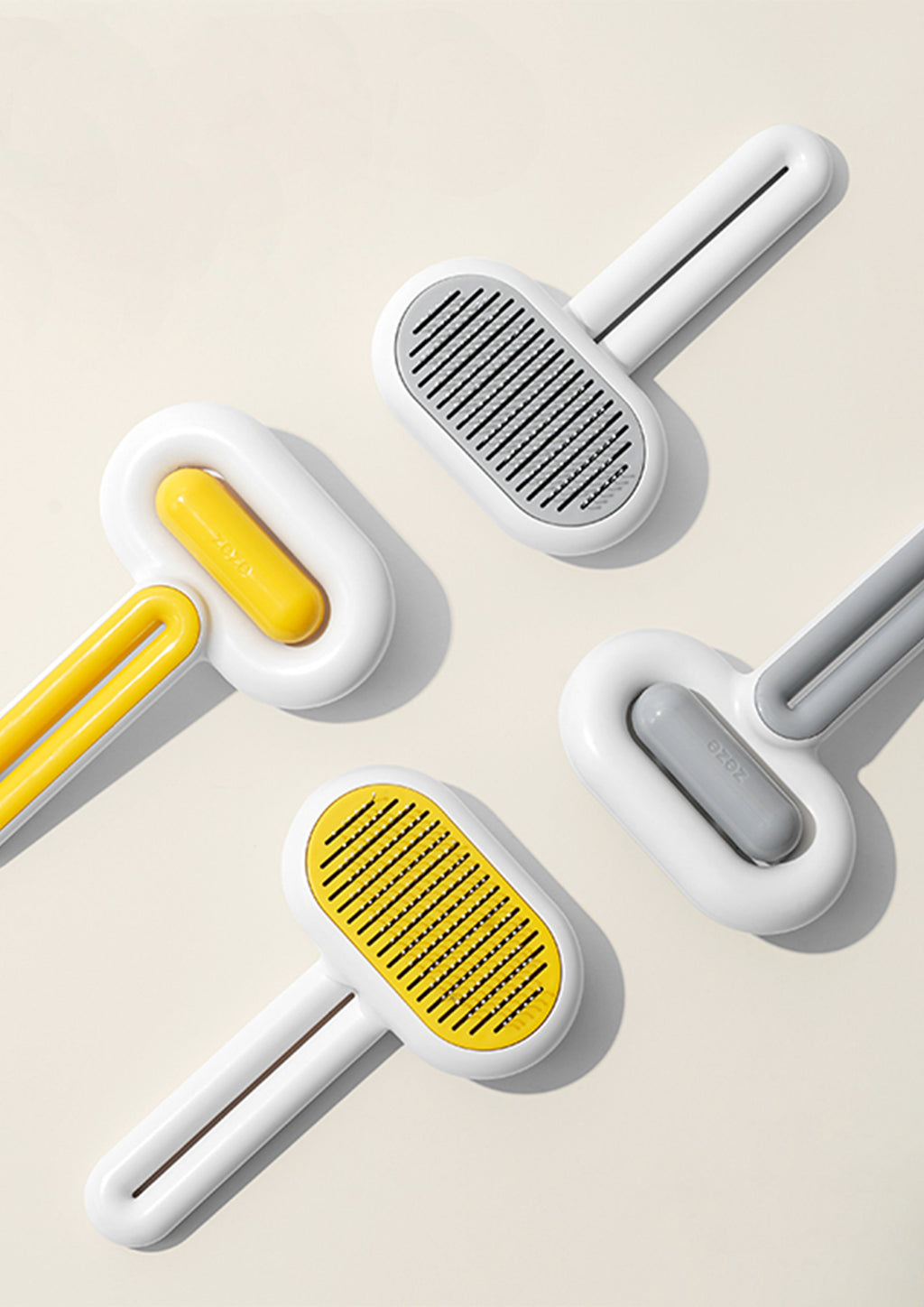 Oblong Comb with Fur Remover