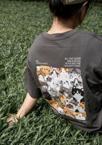 Cat Hair, Everywhere Tee (Brown)