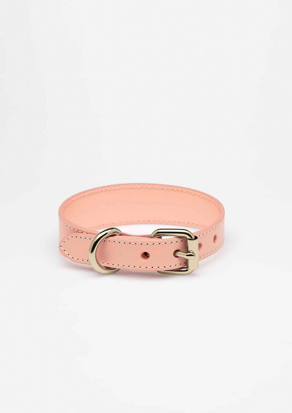 Apricot Thin Leather Collar