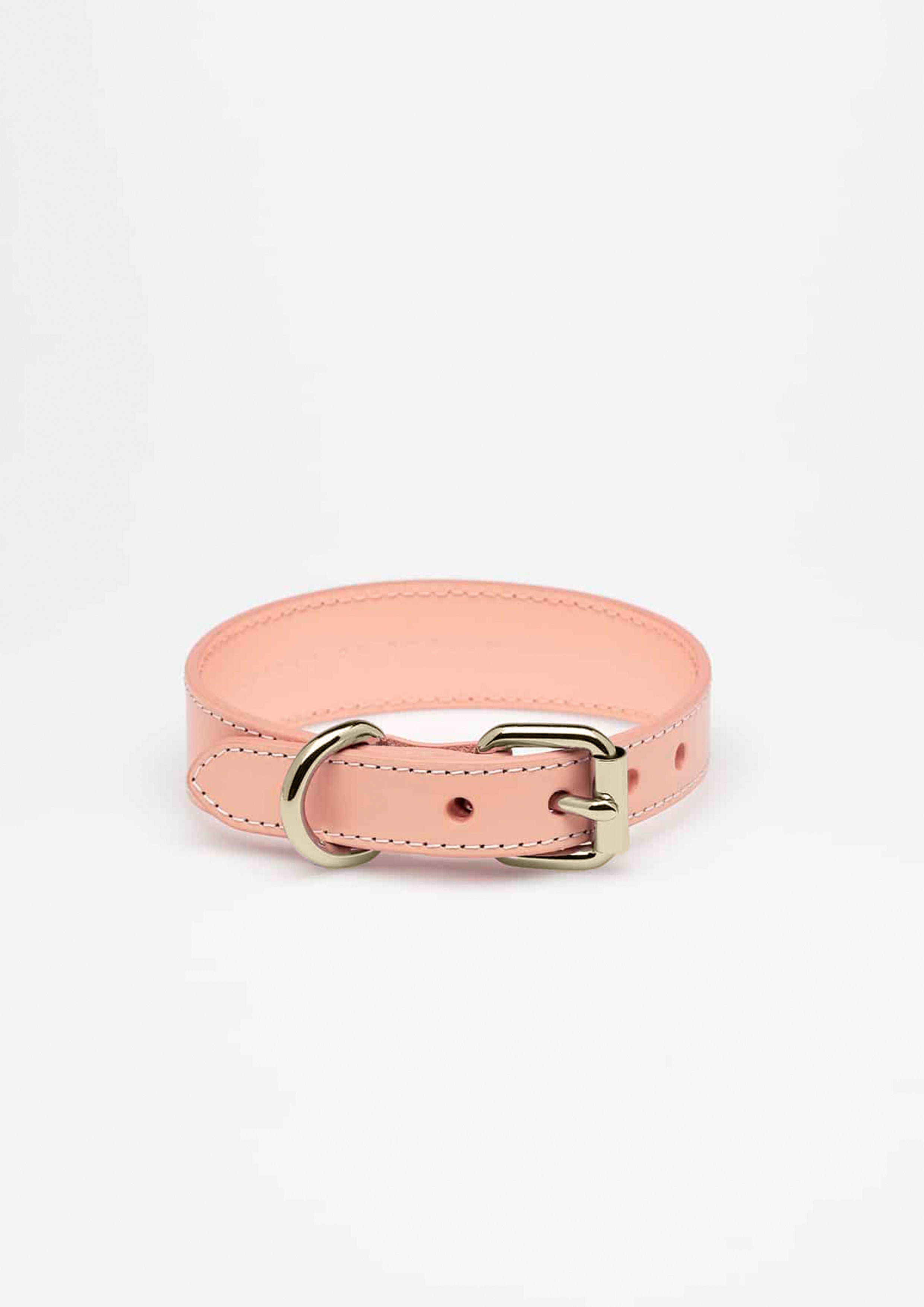 Apricot Thin Leather Collar