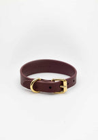 Burgundy Thin Leather Collar