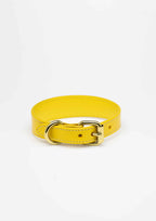 Yellow Thin Leather Collar
