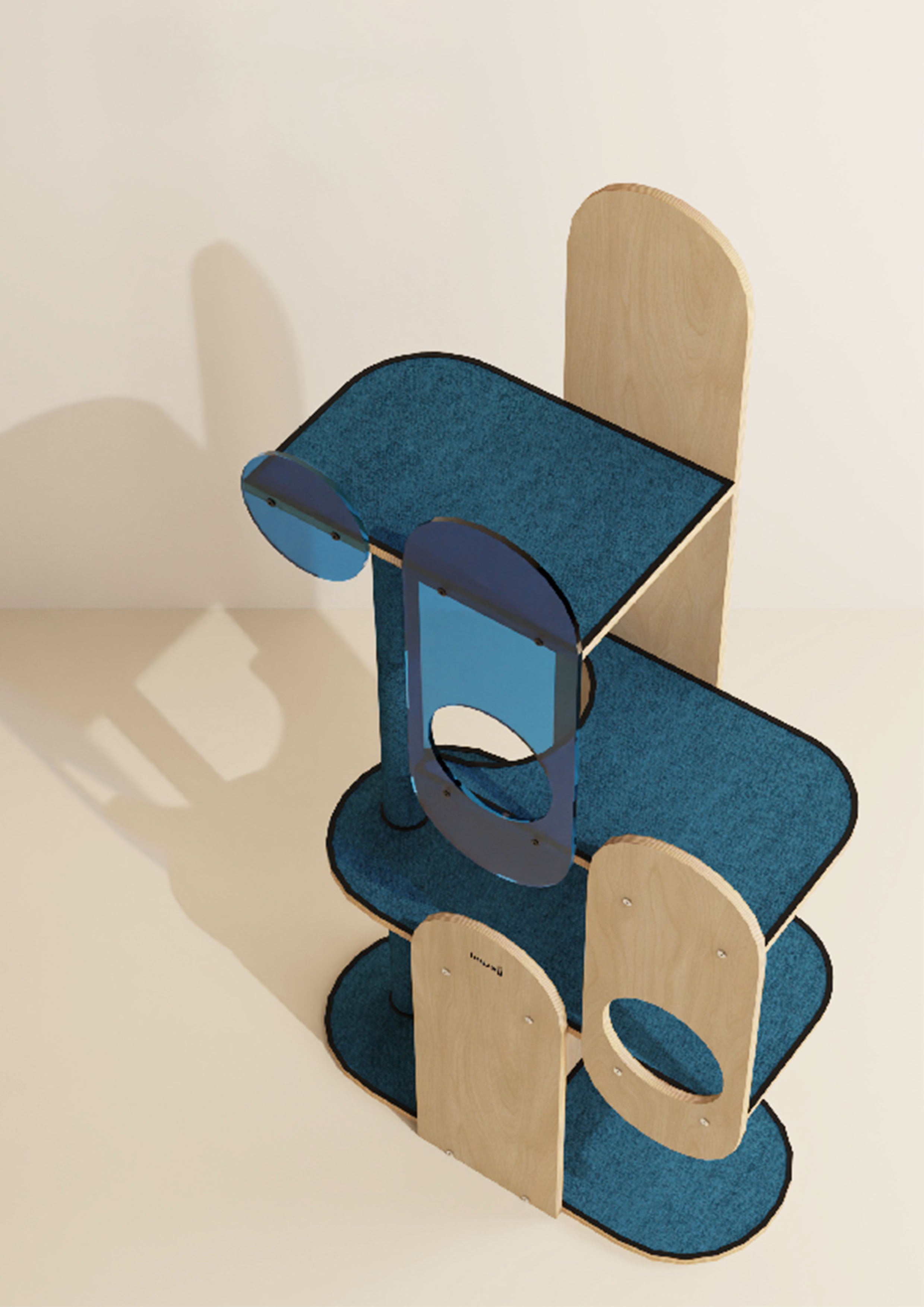 Paddle Pop Cat Tree (Blue)