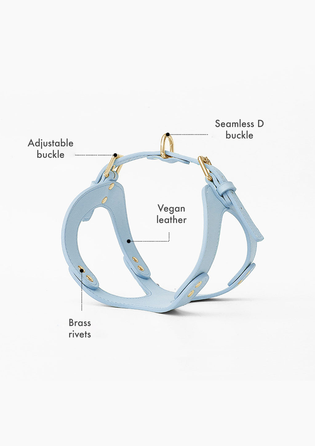 LETA Harness & Leash Set (Grey)