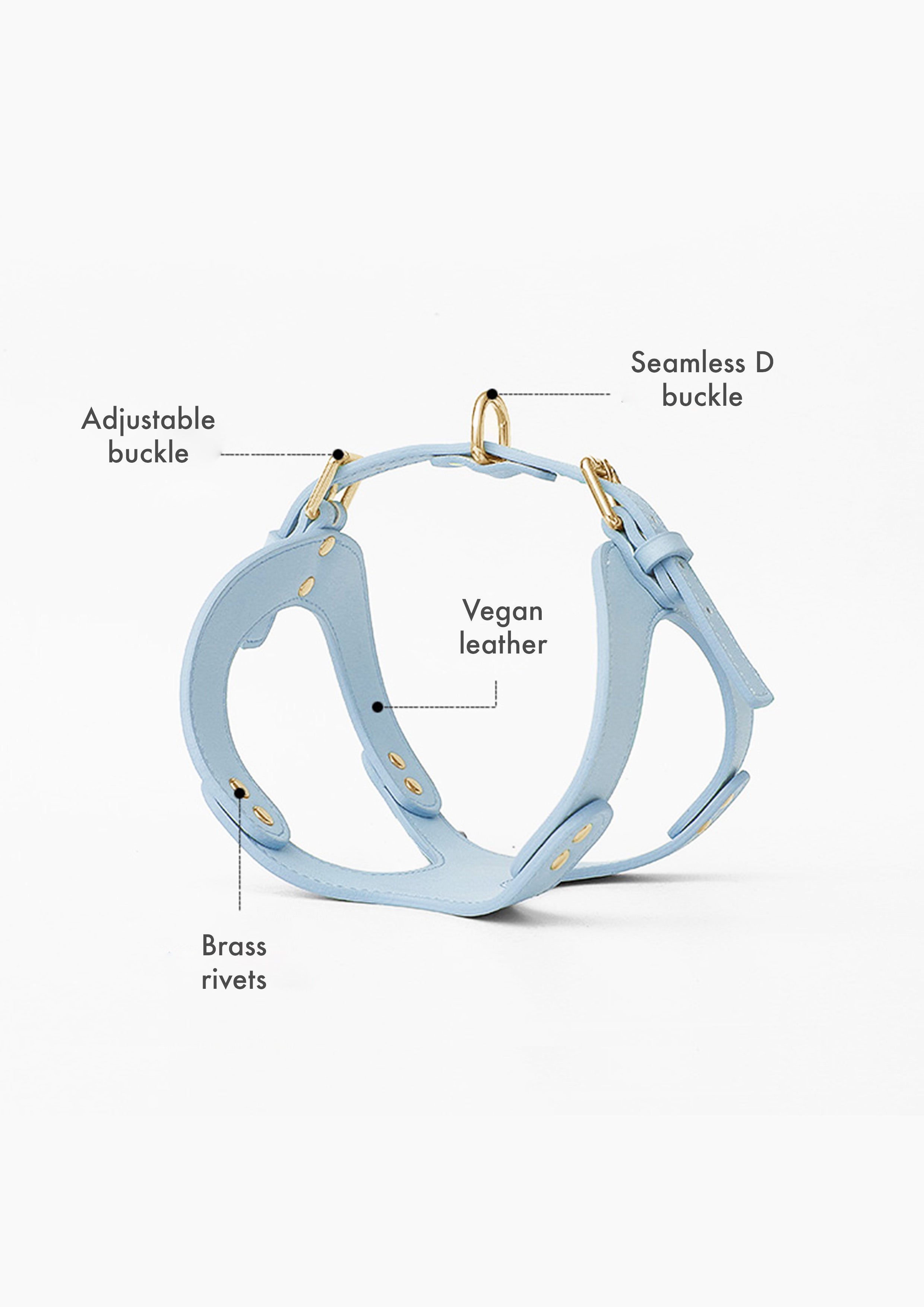 LETA Harness & Leash Set (Grey)