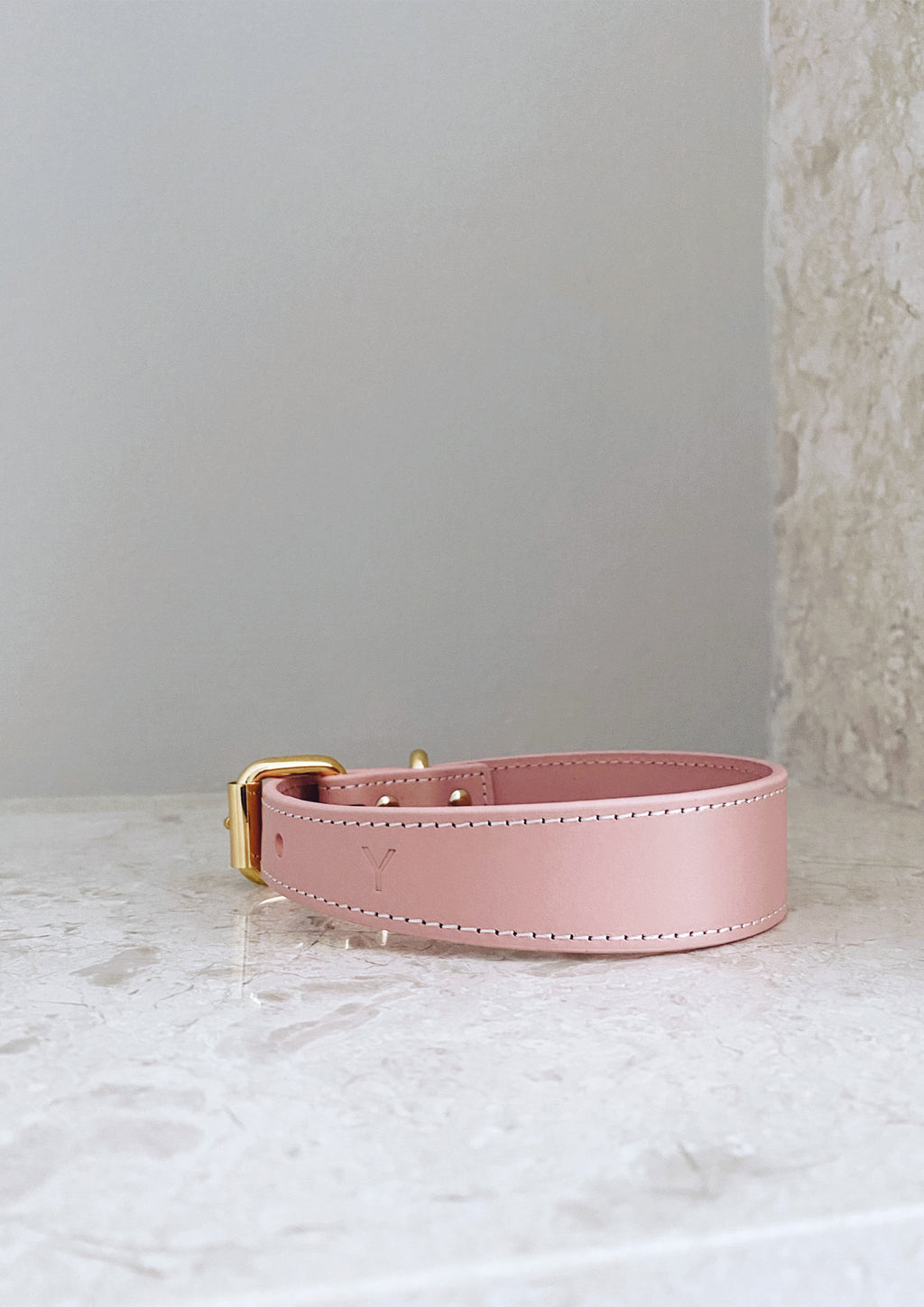 Purple Thin Leather Collar