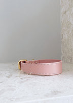 Dark Grey Thin Leather Collar