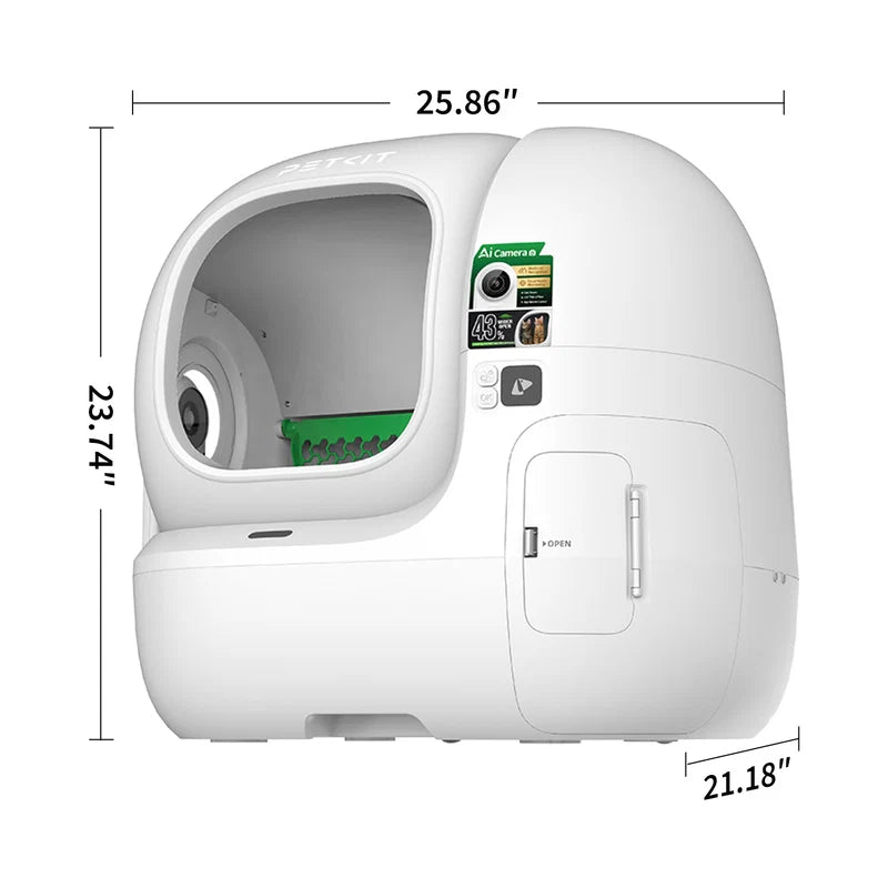 PETKIT PUROBOT MAX PRO 2 Self-Cleaning Cat Litter Box with Camera